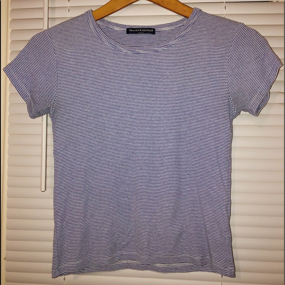 Blue Striped Brandy Short-Sleeve Shirt